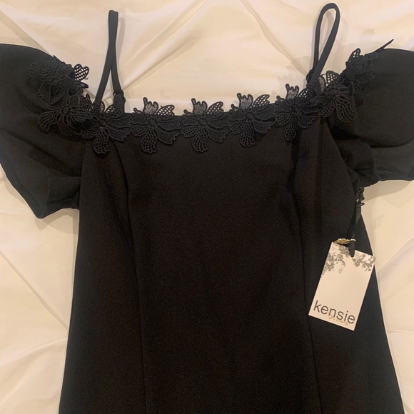 Kensie Scuba Off the Shoulder Dress NWT - Picture 5 of 11